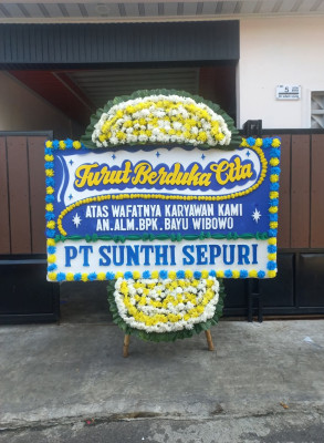 Papan Bunga Duka di Kuningan Barat