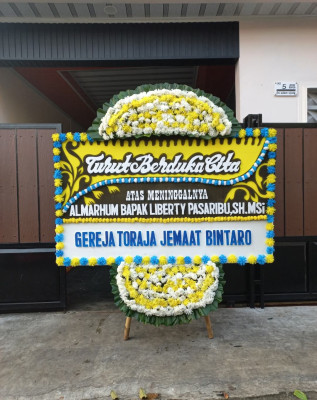 Papan Bunga Duka di Kuningan Barat